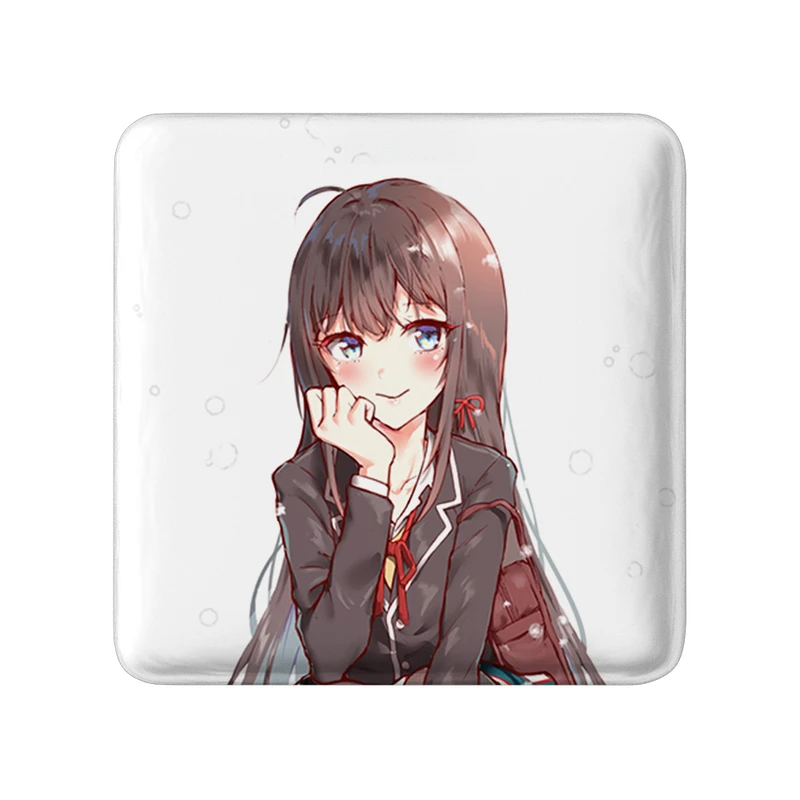 مگنت خندالو طرح یوکینو انیمه جوانی کمدی رومانتیک من مدل مربعی کد 32518