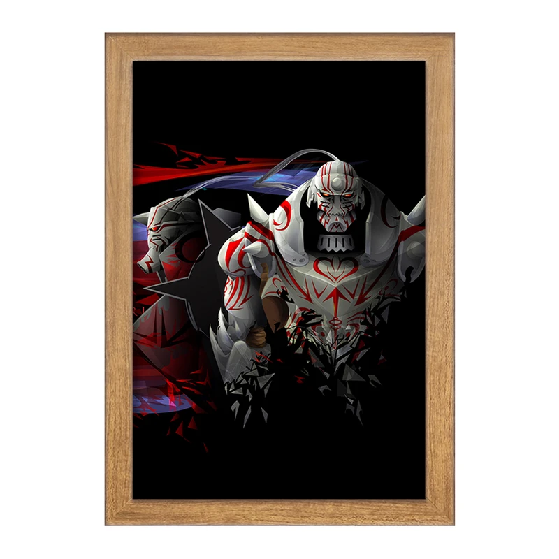 تابلو خندالو مدل آلفونس الریک انیمه کیمیاگر تمام فلزی  کد 12669