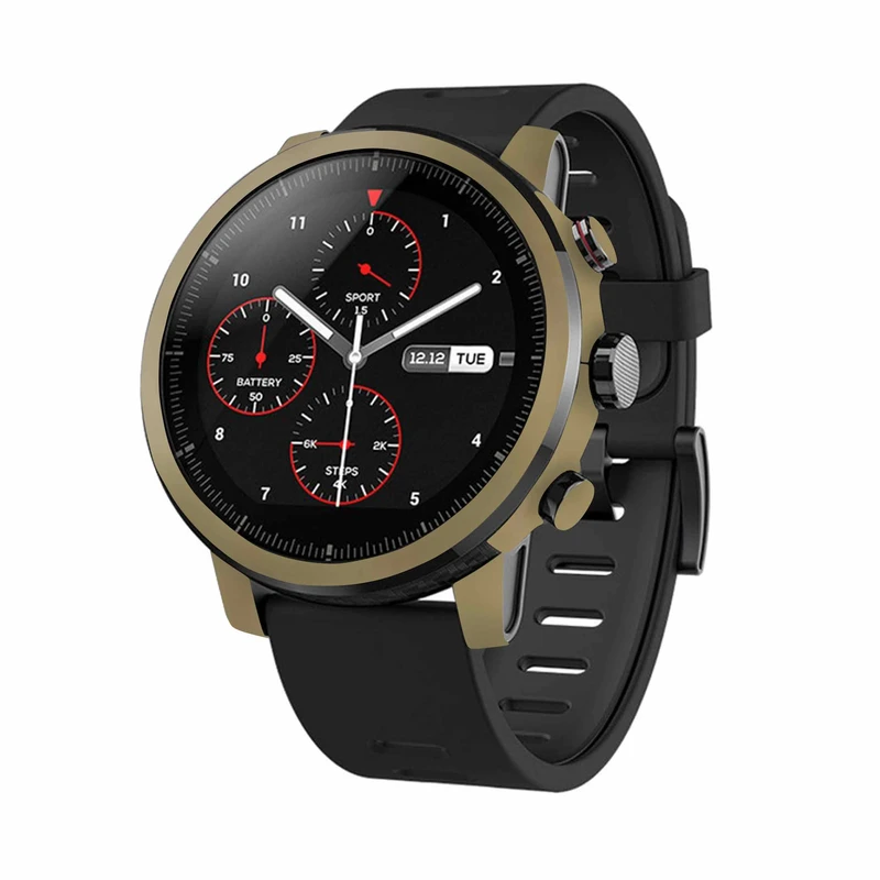  برچسب ماهوت طرح Matte-Gold مناسب برای ساعت هوشمند شیائومی Amazfit Stratos