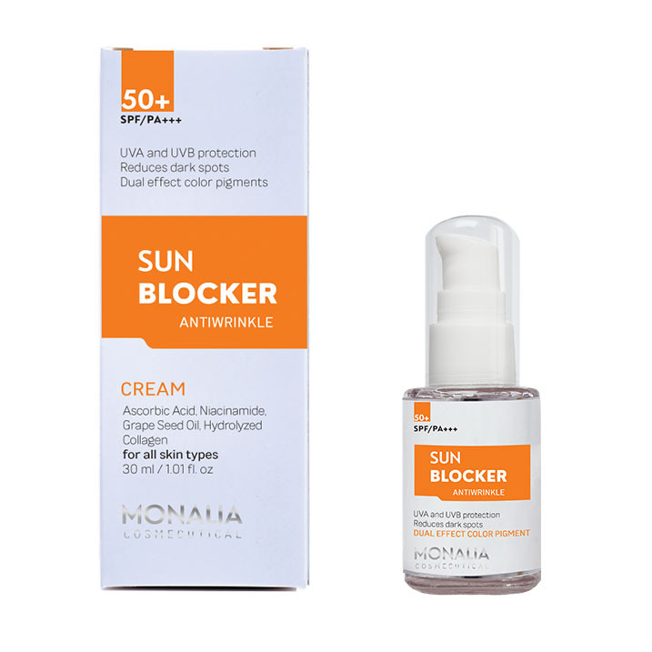 کرم ضدآفتاب رنگی موناولیا SPF 50 مدل 02 مناسب برای انواع پوست حجم 30 میلی لیتر کرم ضدآفتاب رنگی موناولیا SPF 50 مدل 02 مناسب برای انواع پوست حجم 30 میلی لیتر
