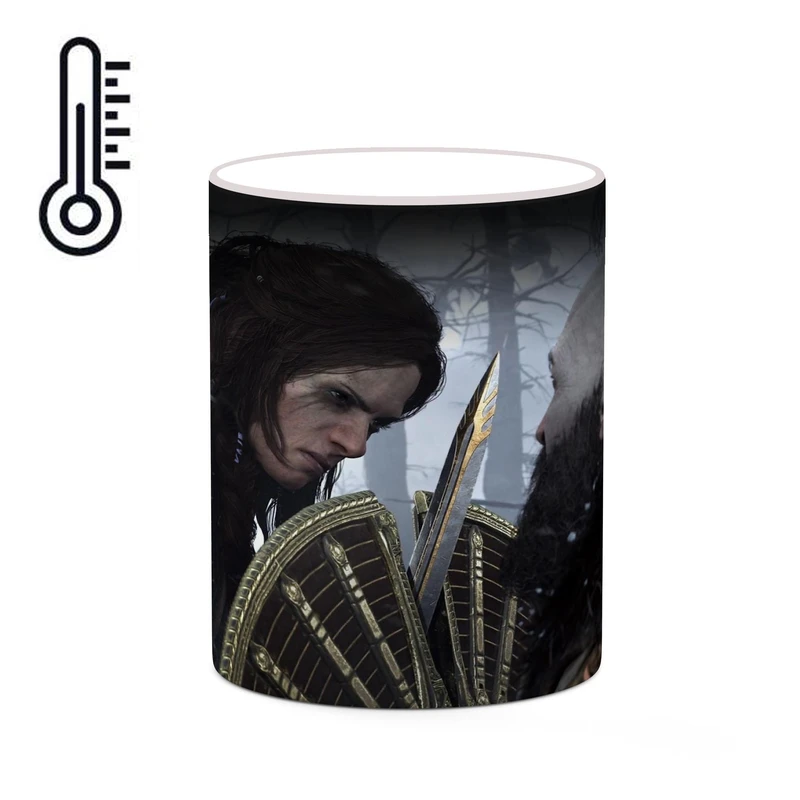 ماگ حرارتی کاکتی طرح گاد آف وار God Of War مدل mgh40535
