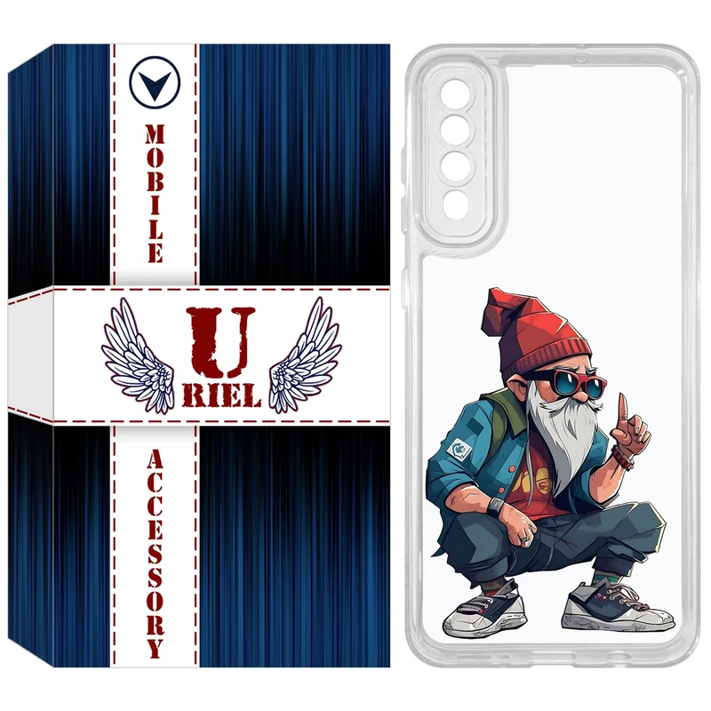 کاور یوریل مدل Clear کد 48 طرح پیرمرد مناسب برای گوشی موبایل سامسونگ Galaxy A50 / A50S / A30S
