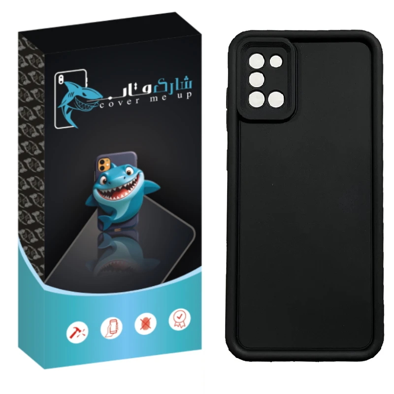 کاور شارک قاب مدل سیلیکونی سولید مناسب برای گوشی موبایل سامسونگ Galaxy A31
