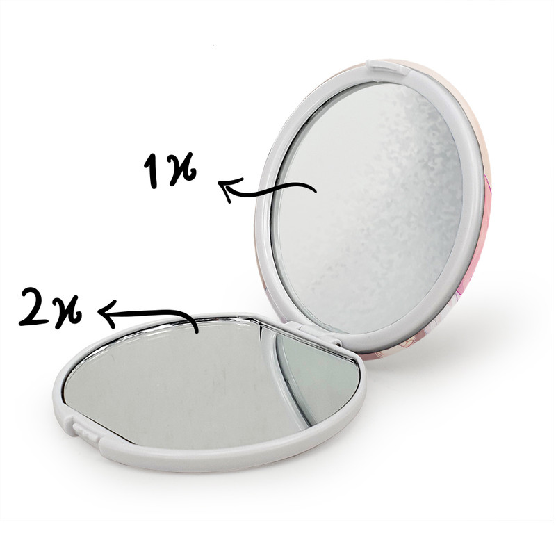 آینه جیبی خندالو طرح انیا فورجر و دامیان دزموند انیمه اسپای ایکس فمیلی Spy x Family مدل تاشو کد 17729