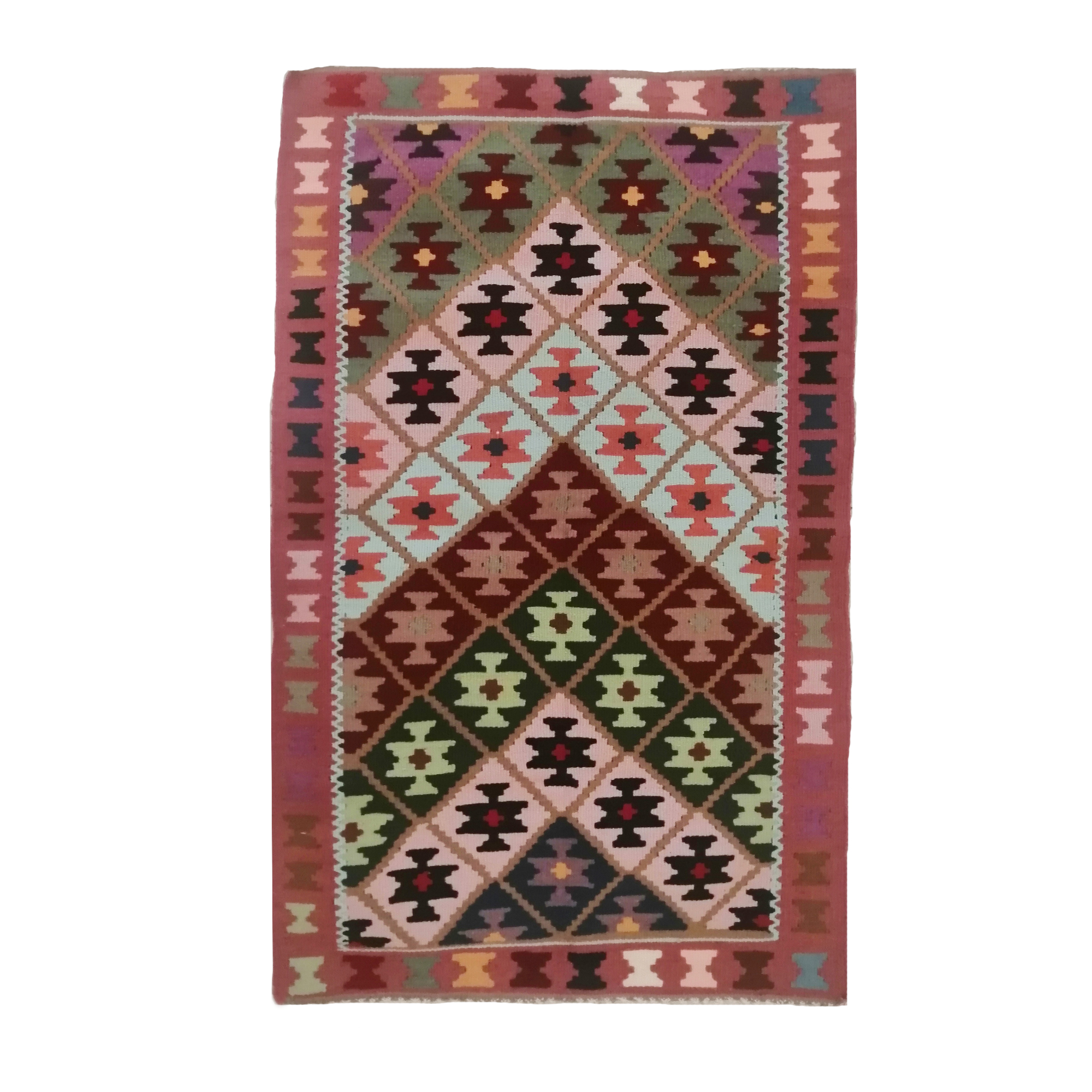 گلیم دستبافت یک متری کد 003