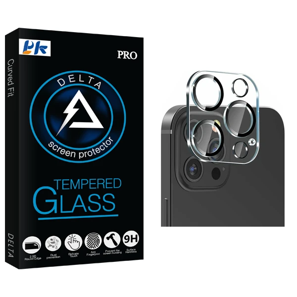 محافظ لنز گوشی پی کی مدل Delta Glass FLL مناسب برای گوشی موبایل اپل iPhone 13 pro
