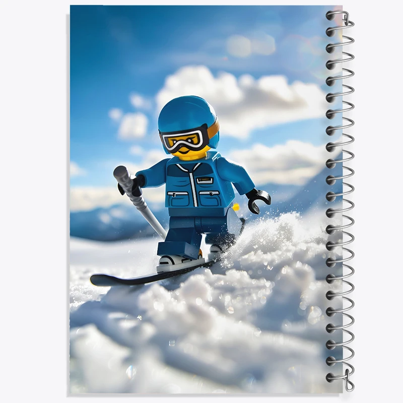 دفتر ژورنال نویسی 50 برگ خندالو مدل نقطه ای طرح لگو (Lego) کد F6818