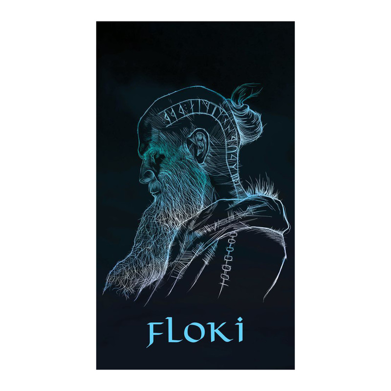 استیکر لپ تاپ و موبایل مدل سریال طرح وایکینگ ها راگنار لودبروک Vikings Ragnar Lothbrok کد 944