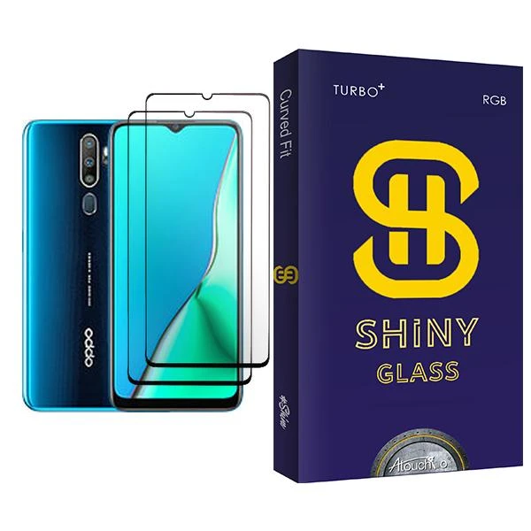 محافظ صفحه نمایش آتوچبو مدل Shiny Glass MIX002 مناسب برای گوشی موبایل اوپو A9 (2020) بسته دو عددی