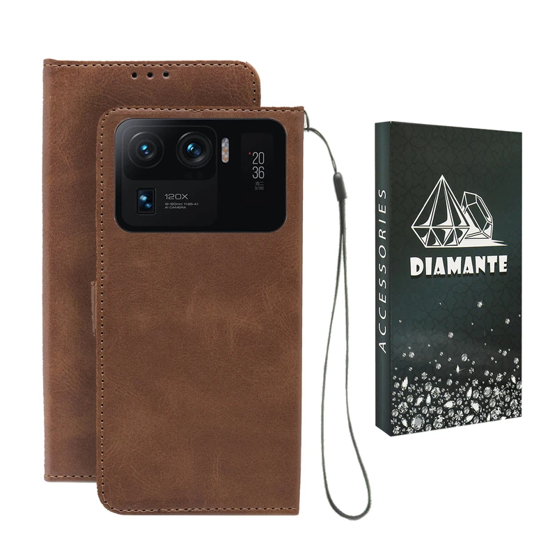 کیف کلاسوری دیامانته مدل Band bk مناسب برای گوشی موبایل شیائومی Mi 11 Ultra به همراه بندآویز