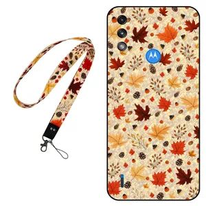 Megafone Fall 0017 Cover For Motorola Moto E7i Power Mobile Neckband