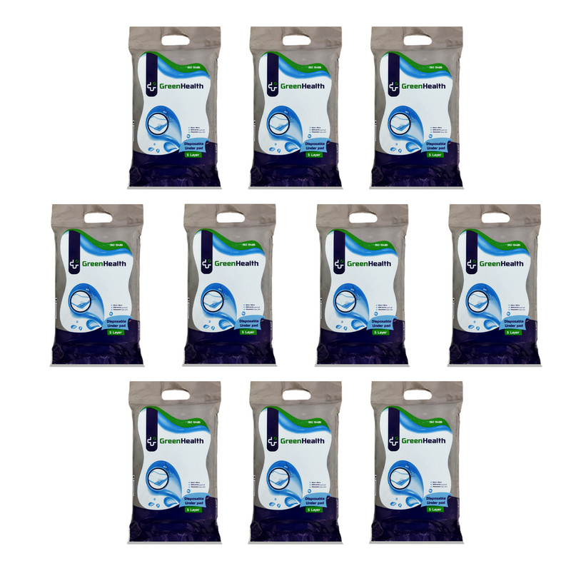 زیرانداز بهداشتی گرین هلث کد L5-50 مجموعه 30 عددی