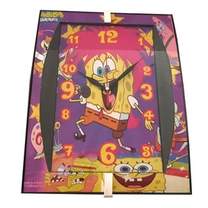 ساعت دیواری کودک مدل Sponge Bob کد 1005