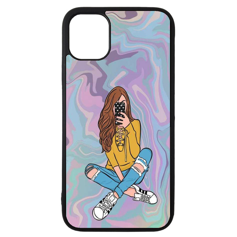 کاور طرح دختر کد 1146 مناسب برای گوشی موبایل اپل iphone 12