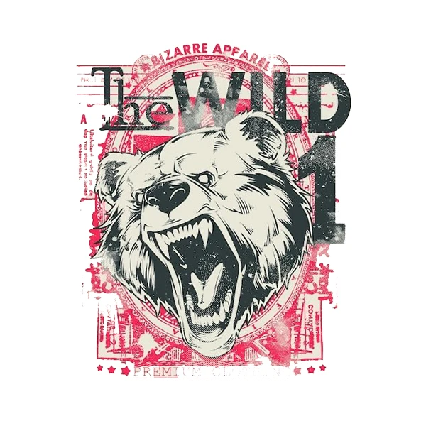 استیکر پارچه و لباس پاد آفرین طرح خرس کد 3328