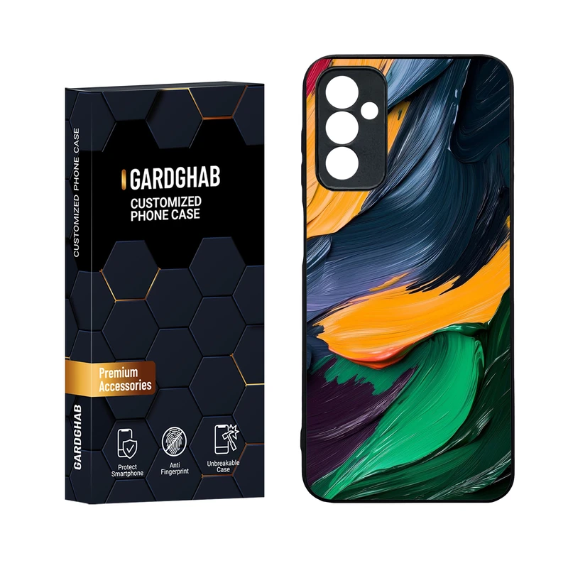 کاور گارد قاب مدل دورژله ای پشت گلس ساده مناسب برای گوشی موبایل سامسونگ Galaxy M13 4G