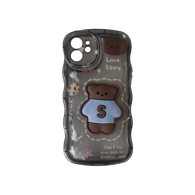 کاور مدل عروسکی برجسته کد 8 مناسب برای گوشی موبایل اپل iPhone 12