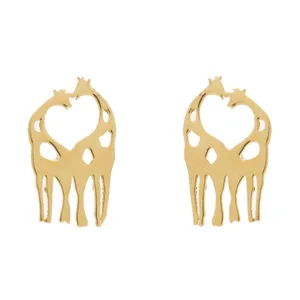 گوشواره طلا 18 عیار زنانه الن نار مدل 0698