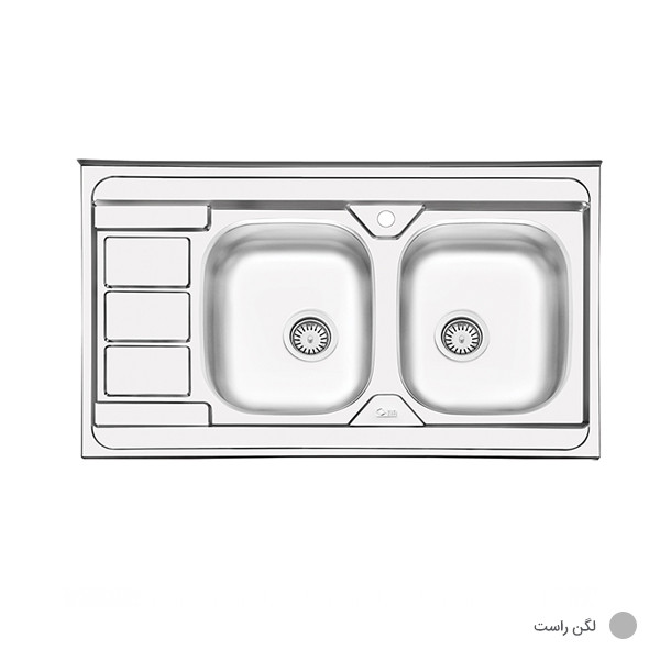 سینک ظرفشویی ایلیا استیل مدل 3051 روکار
