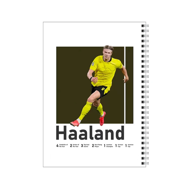 دفتر مشق 100 برگ بامبیلیپ طرح فوتبالیست هالند کد 7111949