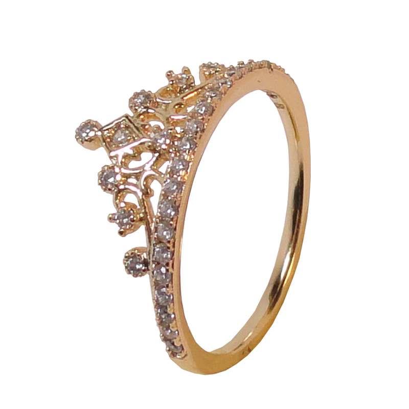 انگشتر زنانه ژوپینگ مدل تاج AM37