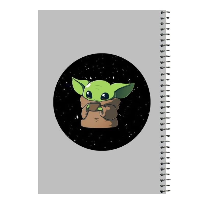 دفتر مشق 80 برگ اس جی مدل بیبی یودا کد۷   