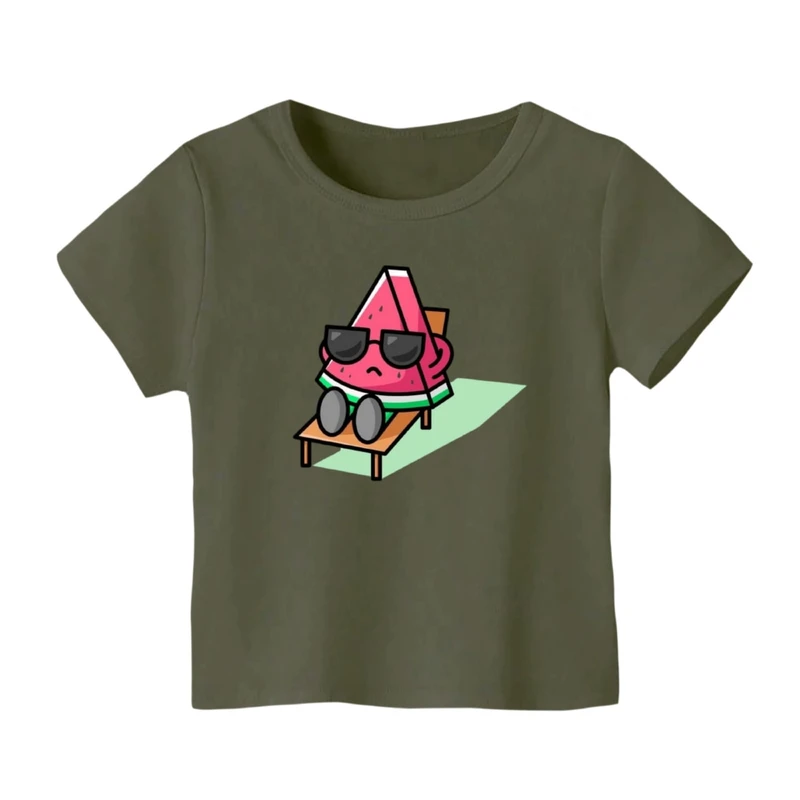 تی شرت آستین کوتاه بچگانه مدل هندوانه یلدایی کد 70