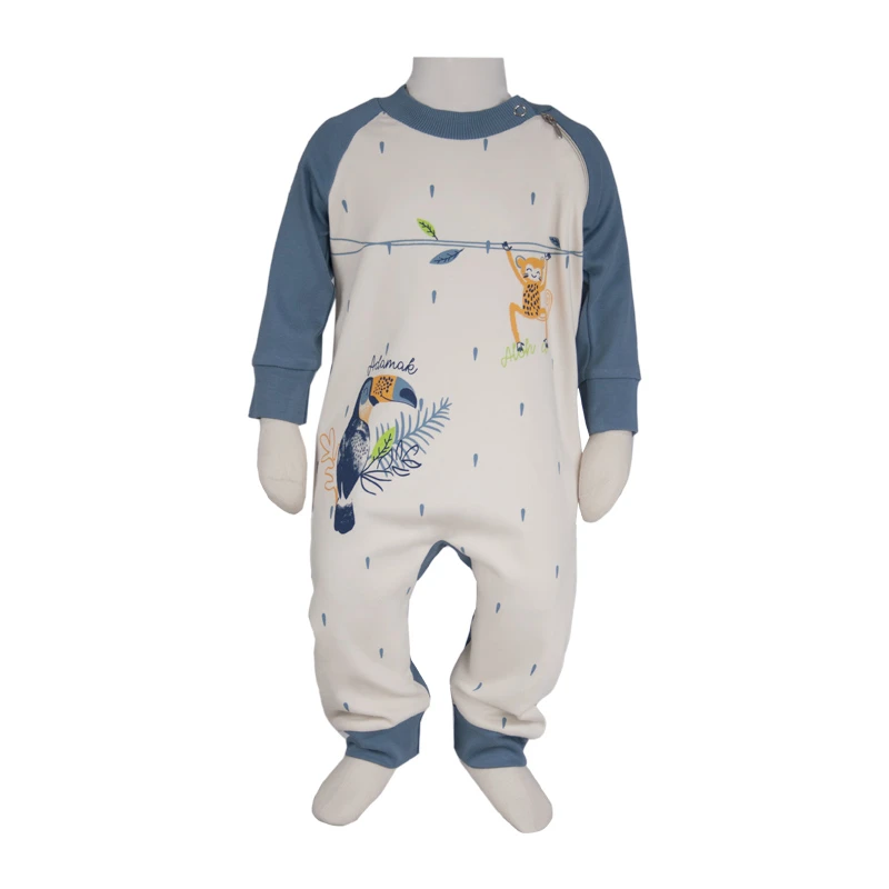 عکس شماره 2 : سرهمی نوزادی آدمک مدل مچدار طرح هاوایی کد 48251