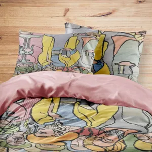 سرویس روتختی مدوپد طرح فرش تابلو مدل C-T00015 یک نفره 4 تکه