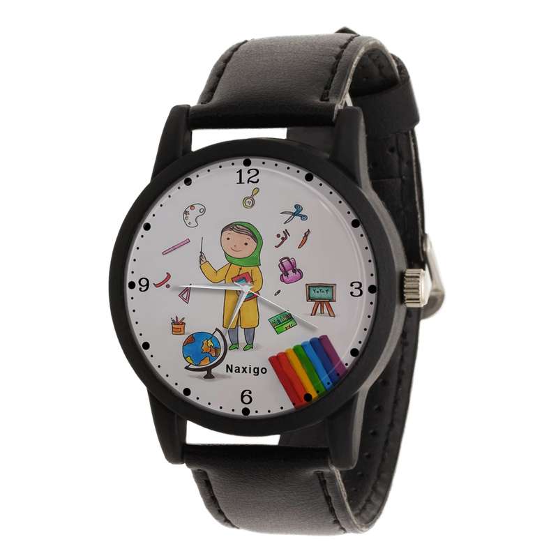 ساعت مچی عقربه ای ناکسیگو مدل روز معلم کد LF12353 ساعت مچی عقربه ای ناکسیگو مدل روز معلم کد LF12353