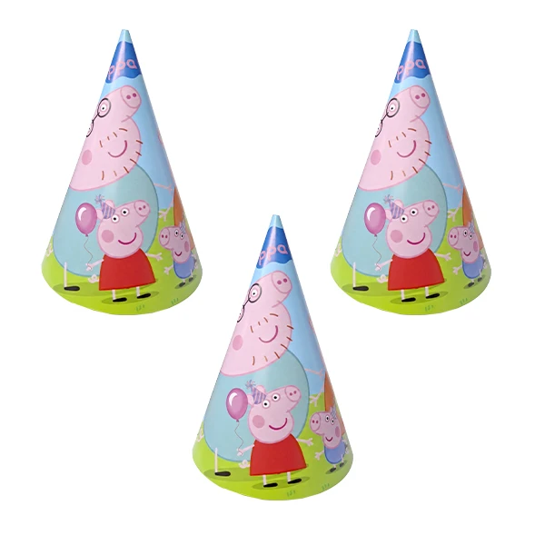 کلاه تولد مدل پپا پیگ کد peppapigH4 مجموعه 3 عددی