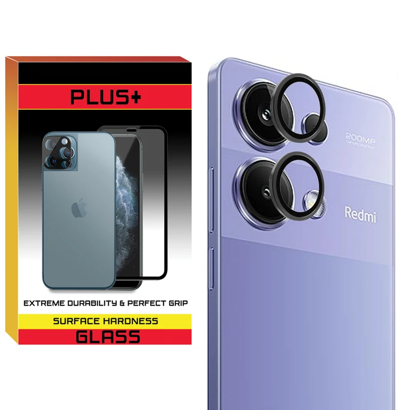 محافظ لنز دوربین پلاس مدل Ring-Metal-PL مناسب برای گوشی موبایل شیائومی Redmi Note 13 pro 4g