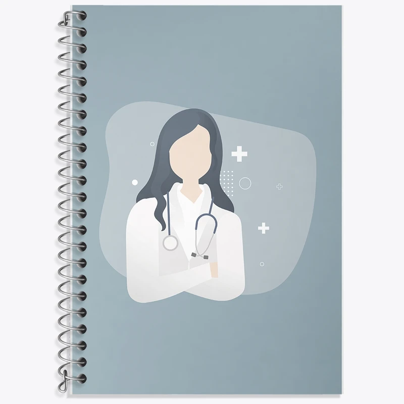 دفتر زبان 50 برگ خندالو مدل سه خط طرح دکتر کد F2790