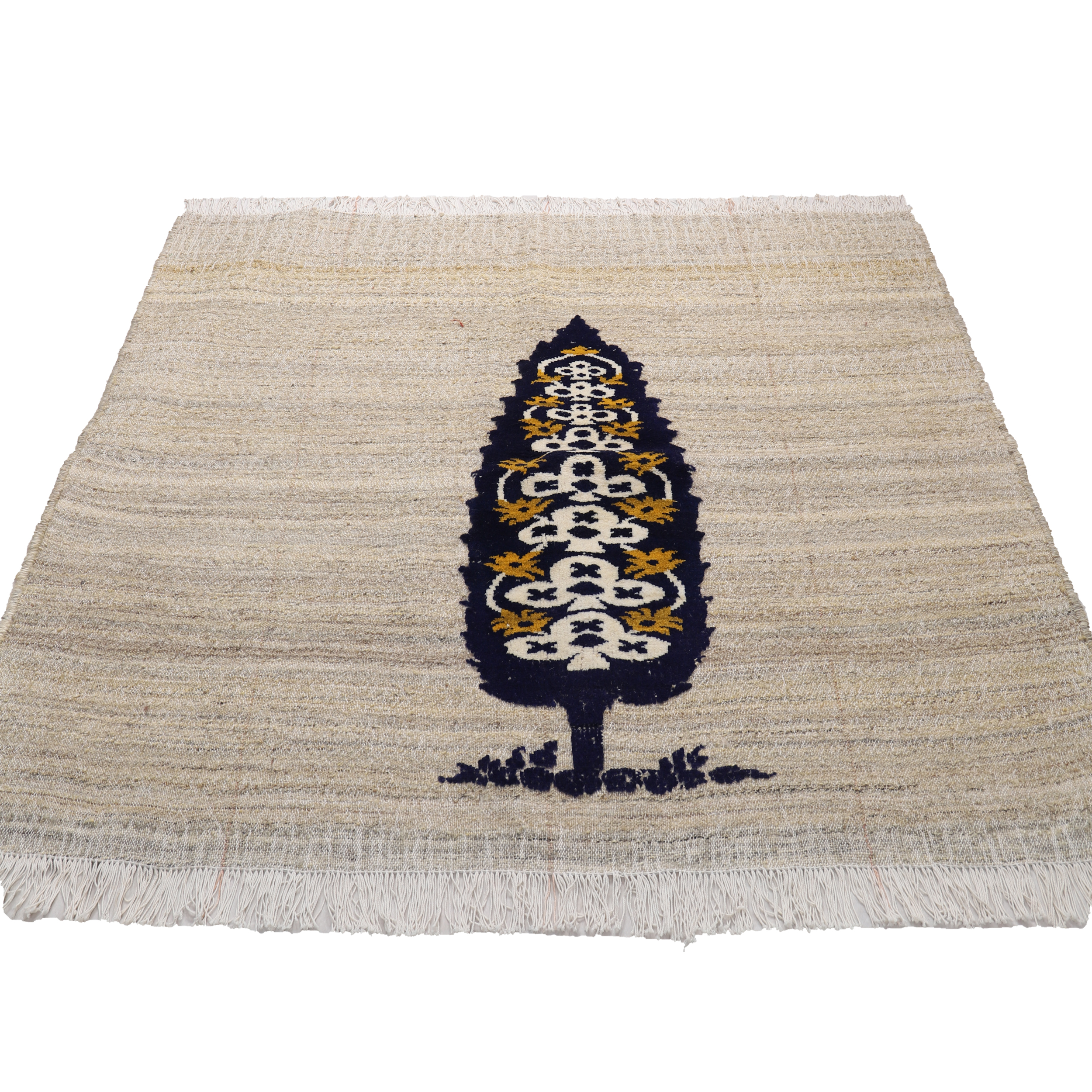 گلیم فرش دستباف دو متری طرح سرو کد 40205820