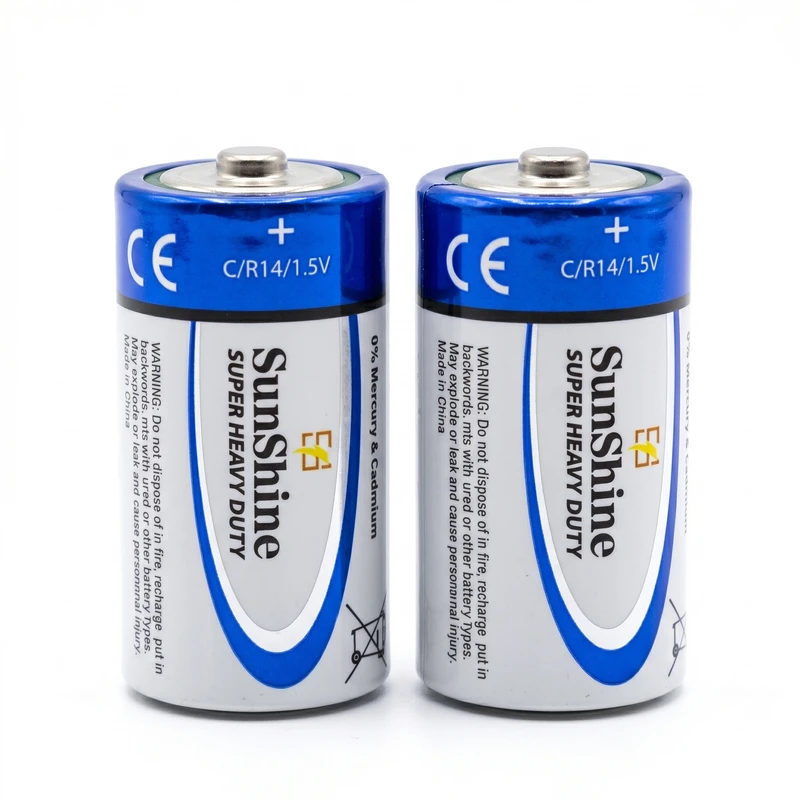 باتری C سانشاین مدل super heavy duty بسته ۲ عددی