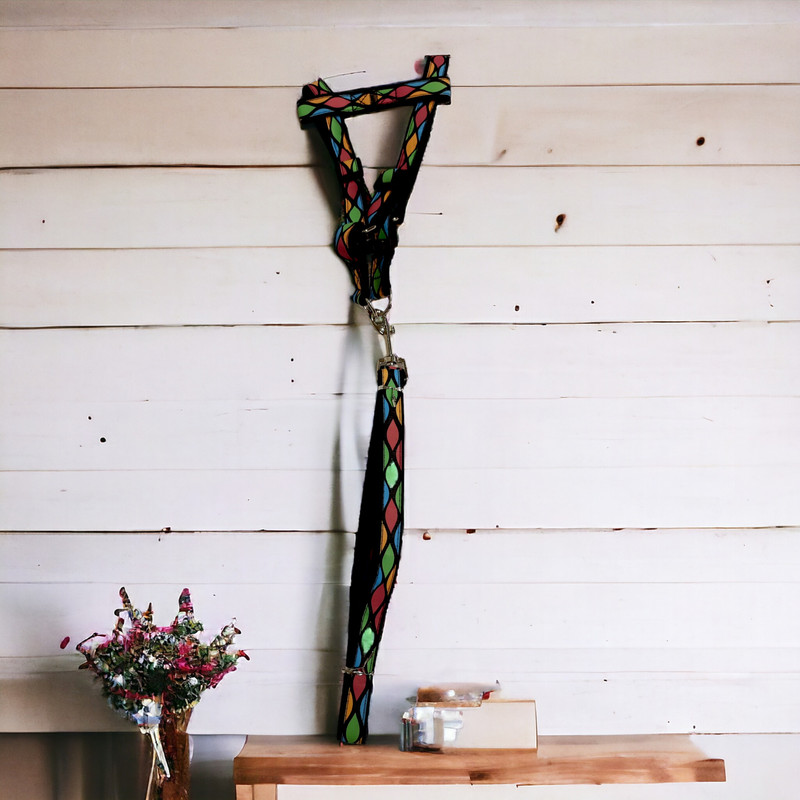  بند قلاده و قلاده کتفی سگ و گربه مدل L107BL