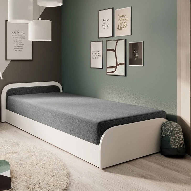 تخت خواب ام دی اف یک نفره مدل S-597 سایز 200×90 سانتی متر 