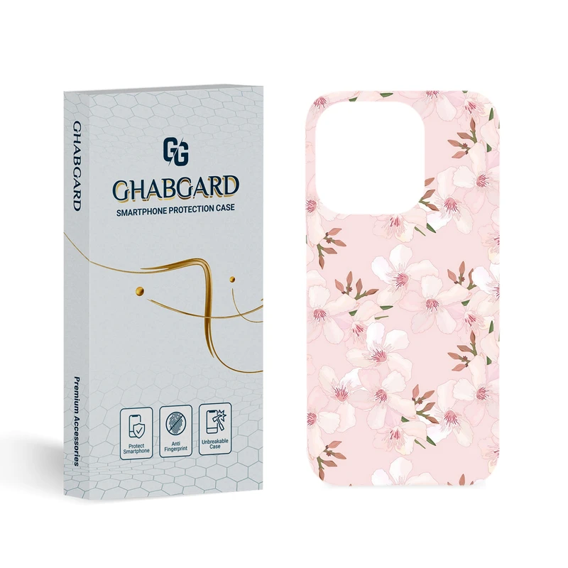 کاور قاب گارد مدل گل مناسب برای گوشی موبایل اپل iPhone 15 Pro