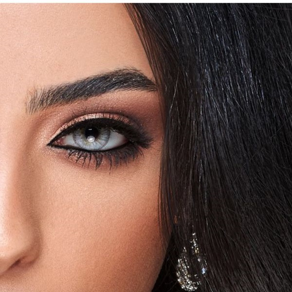 لنز چشم دهب کد p1 رنگ طوسی یخی