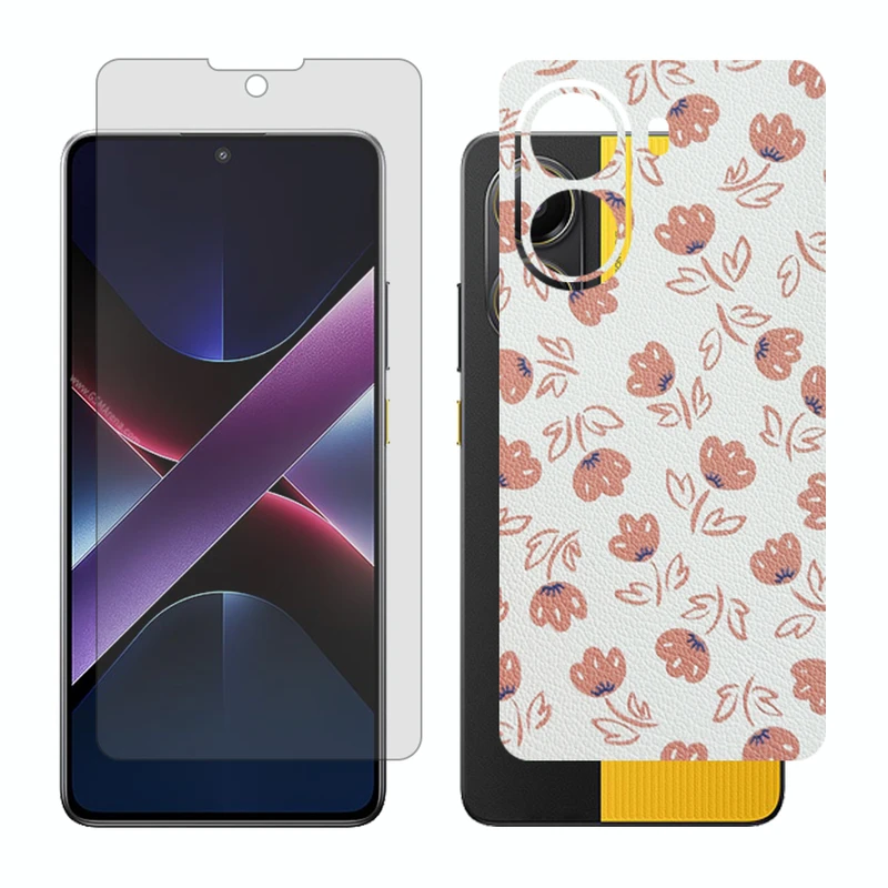 محافظ صفحه نمایش مات گلس مدل Together مناسب برای گوشی موبایل شیائومی Poco X7 Pro به همراه برچسب پوششی پشت گوشی