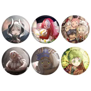 مگنت خندالو طرح انیمه ساخته شده در پرتگاه Made in Abyss کد 1345B مجموعه 6 عددی