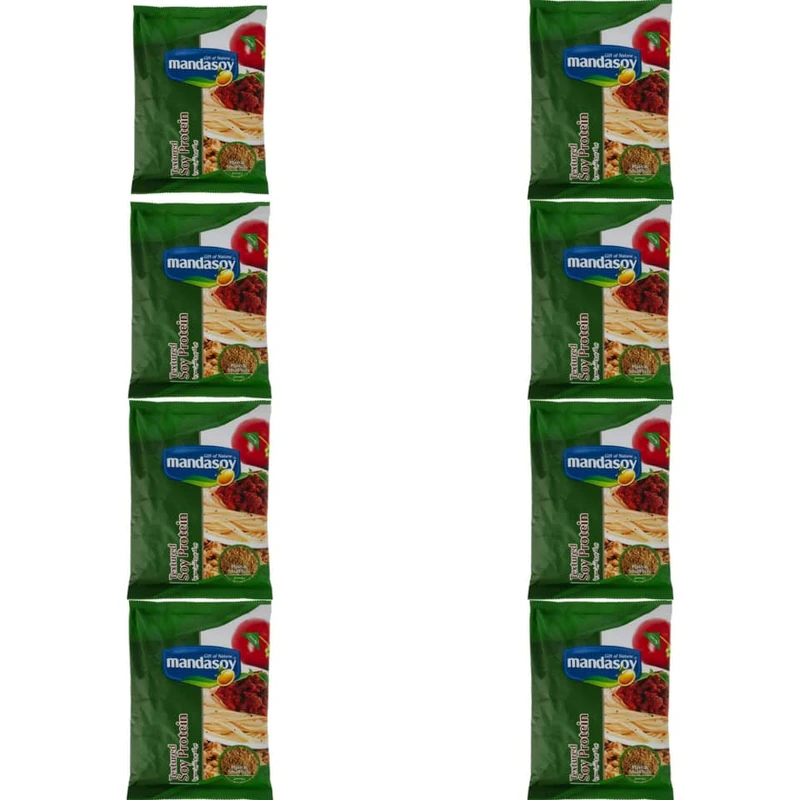 سویا ریزبافت مانداسوی - 150 گرم بسته 8 عددی