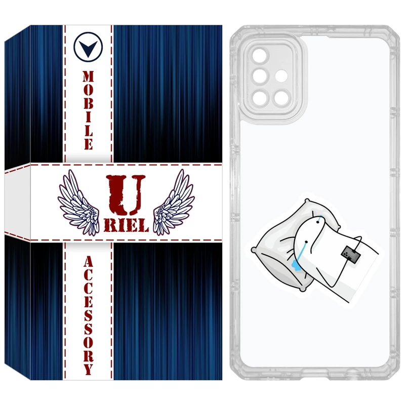 کاور یوریل مدل Clear کد 81 طرح غمگین مناسب برای گوشی موبایل سامسونگ Galaxy A51