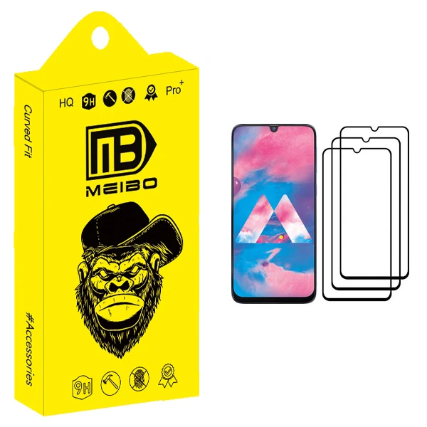 محافظ صفحه نمایش میبو مدل +MHD مناسب برای گوشی موبایل سامسونگ Galaxy M30 بسته سه عددی