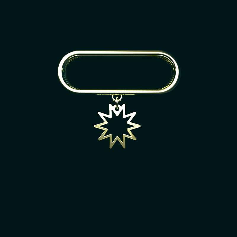 آویز ساعت طلا 18 عیار زنانه مدوپد مدل ستاره کد SK1-1055