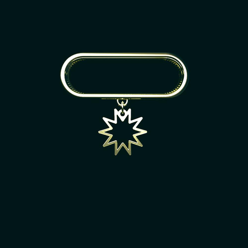 آویز ساعت طلا 18 عیار زنانه مدوپد مدل ستاره کد SK1-1055