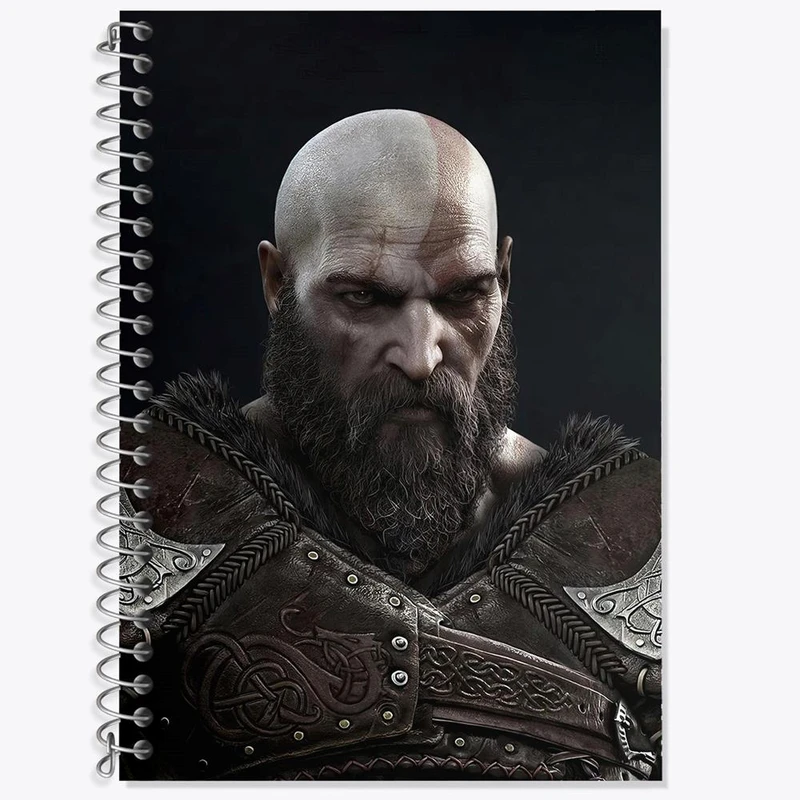 دفتر زبان 50 برگ خندالو مدل سه خط طرح کریتوس گاد آف وار کد 30455