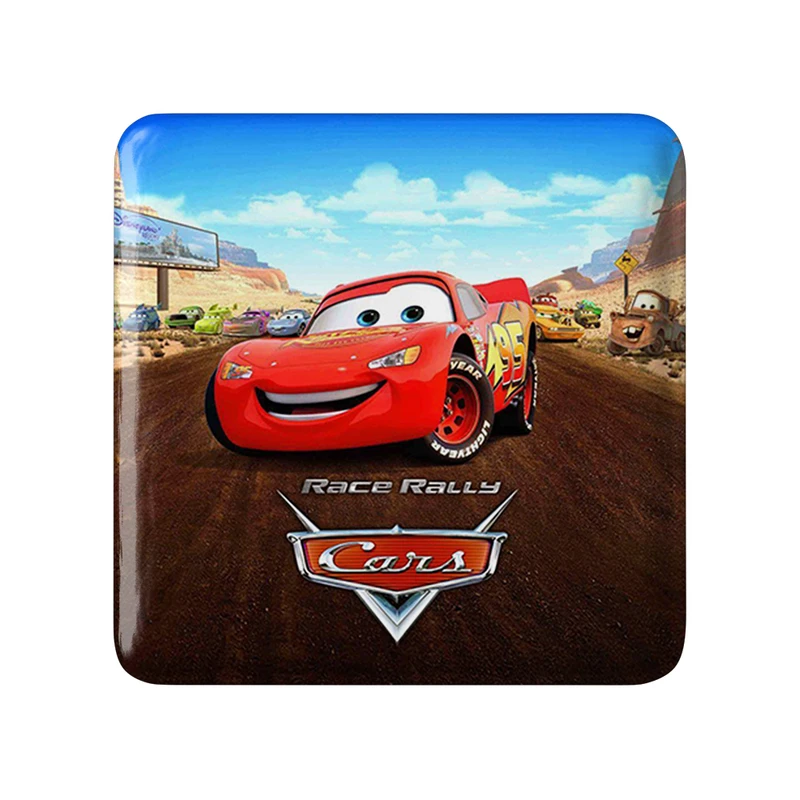 مگنت خندالو طرح ماشین ها (Cars) مدل مربعی کد 36544