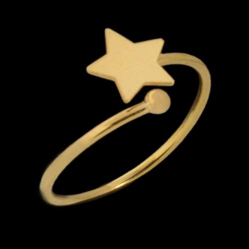 انگشتر طلا 18 عیار زنانه طلای مستجابی مدل 670144