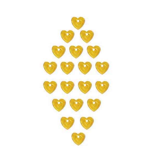 آویز پابند مدل قلب کد AP 254 مجموعه 20 عددی